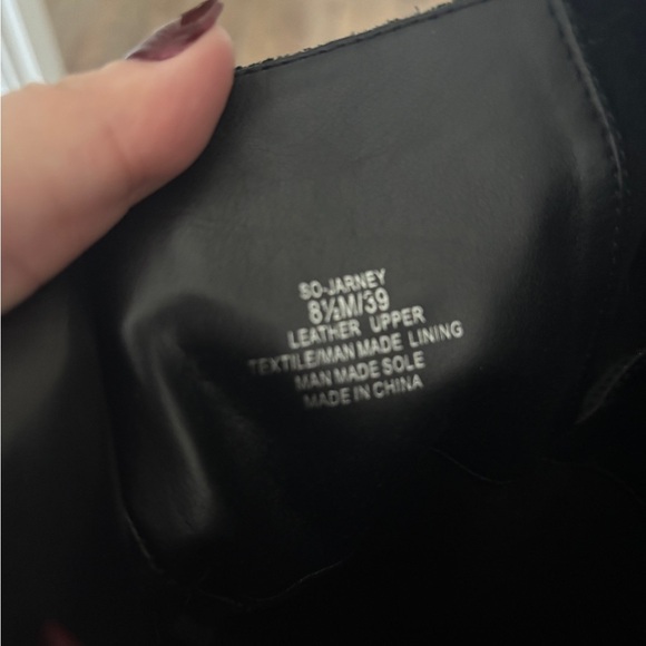 Sole Society Jarret Knee High Black Suede Boots Size 8.5 Boot - Picture 13 of 13